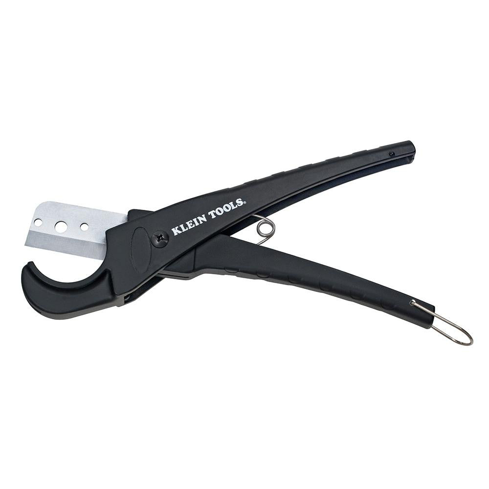 Klein Tools 50506SEN Pipe & Tube Cutters Cutter Type PVC Pipe Maximum Pipe Capacity (Inch) 1-3/8 Cuts Material Type Plastic, PVC, CPVC Overall Length (Inch) 8-1/2 Hose Capacity Outside Diameter 3/4 (Inch) Minimum Pipe Capacity (Inch) 3/4