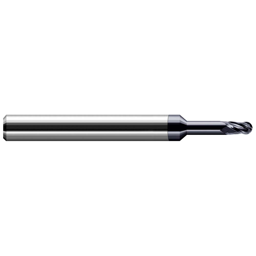 Harvey Tool 63662-C6 Ball End Mill 0.0620" Dia, 0.0930" LOC, 4 Flute, Solid Carbide