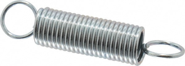 Gardner Spring E8C Extension Spring 0.25" OD, 3.31 lb Max Load, 2.06" Extended Length, 0.0286" Wire Dia, Cross-Over