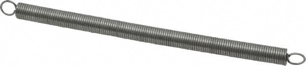 Gardner Spring V26C Extension Spring 0.33" OD, 7.16 lb Max Load, 10.37" Extended Length, 0.041" Wire Dia
