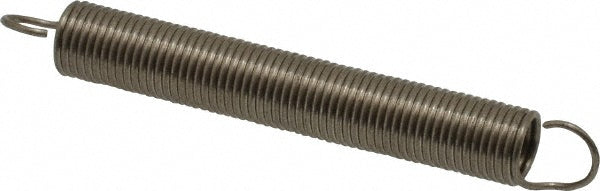 Gardner Spring 37038GS Extension Spring 1/4" OD, 2.7 lb Max Load, 4.64" Extended Length, 0.026" Wire Dia