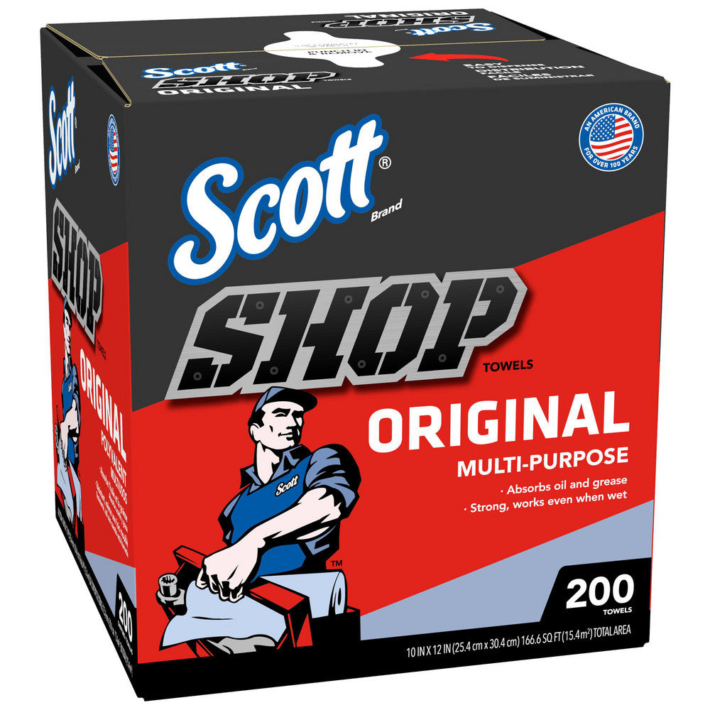 Scott 75190 Scott Shop Towels Original (75190), Blue, Pop-Up Dispenser Box