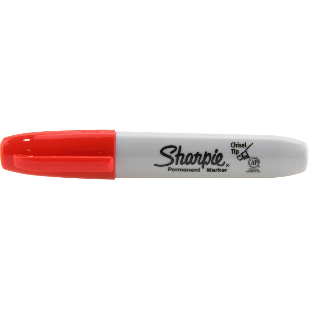 Sharpie 38202 Permanent Marker Red, AP Non-Toxic, Chisel Point