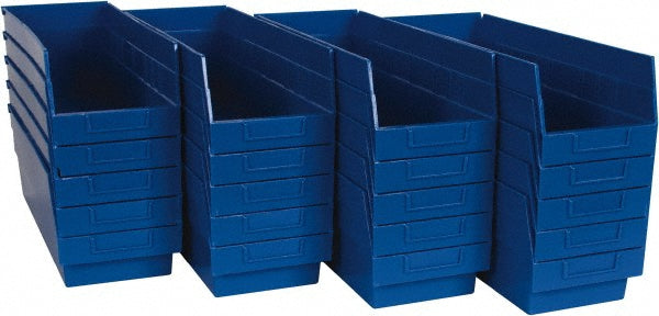Quantum Storage QSB204BLCS Plastic Hopper Shelf Bin Blue