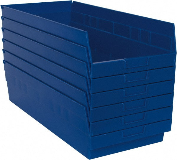 Quantum Storage QSB216BLCS Plastic Hopper Shelf Bin Blue
