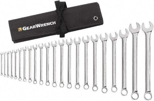 GEARWRENCH 81916 Combination Wrench Set 22 Pc, 17 mm 18 mm 19 mm 20 mm 21 mm 22 mm 23 mm 24 mm 27 mm 30 mm & 32 mm Wrench, Metric
