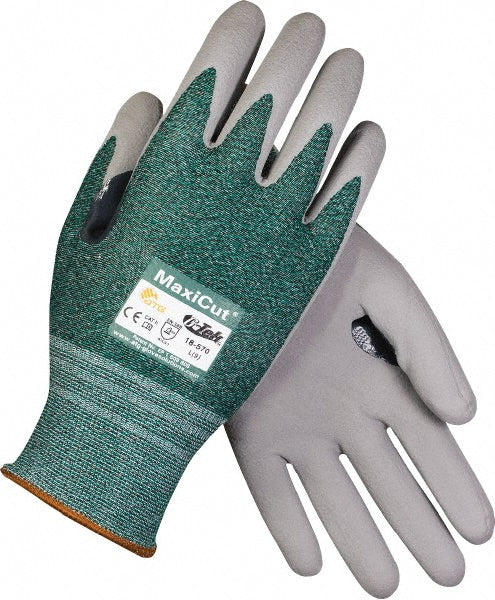 ATG 18-570/S Cut, Puncture & Abrasion-Resistant Gloves ATG 18-570, Size Small, ANSI Cut A2, ANSI Puncture 1, Nitrile, Engineered Yarn