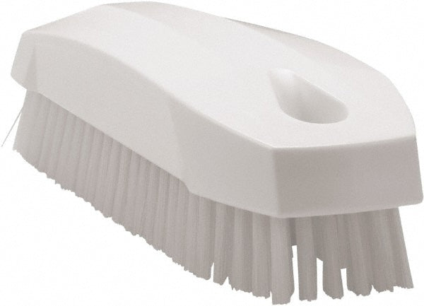 Vikan 64405 Hand Brush S / Nailbrush, 5.1", Stiff, White
