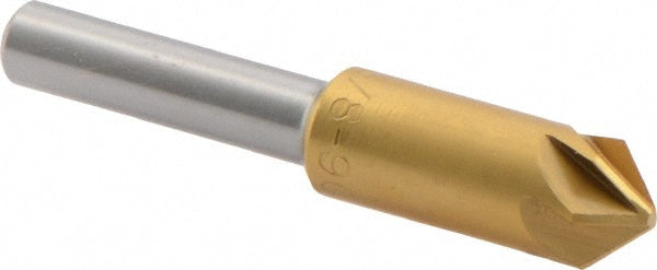 M.A. Ford 79T037503 Countersink 3/8" Head Dia, 90.00 deg Included Angle, 6 Flute, High-Speed Steel, Right Hand Cut