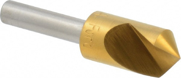M.A. Ford 61T050004 Countersink 1/2" Head Dia, 100.00 deg Included Angle, 1 Flute, High-Speed Steel, Right Hand Cut