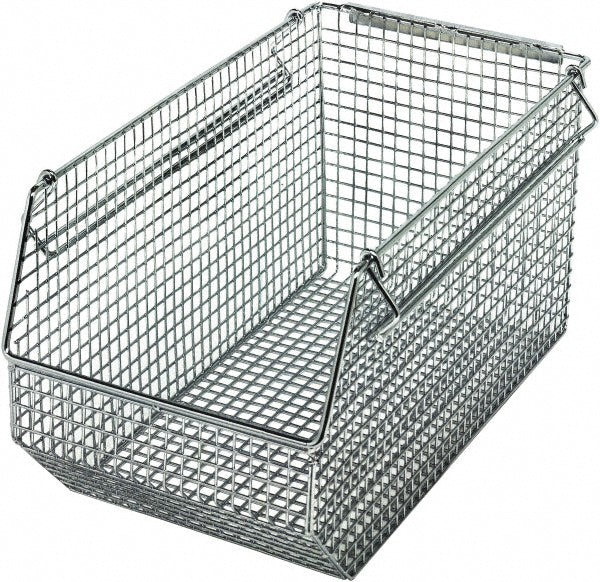 Quantum Storage QMB540C Metal Hopper Stacking Bin Chrome