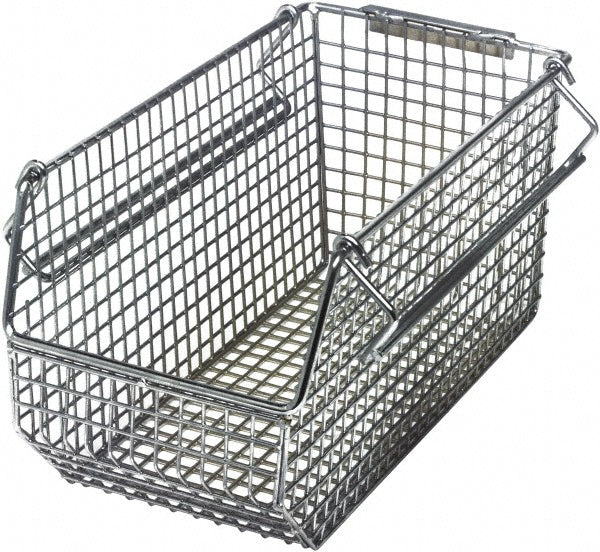 Quantum Storage QMB530C Metal Hopper Stacking Bin Chrome