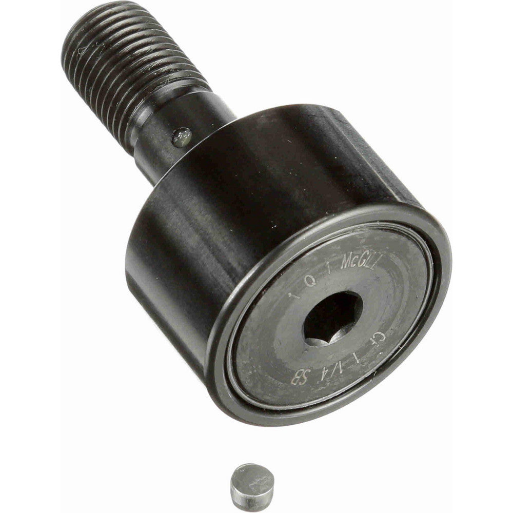 McGill 2120112000 Plain Cam Follower 1.25" Roller Dia, 0.75" Roller Width, 0.5" Stud Dia, 1-1/4" Stud Length