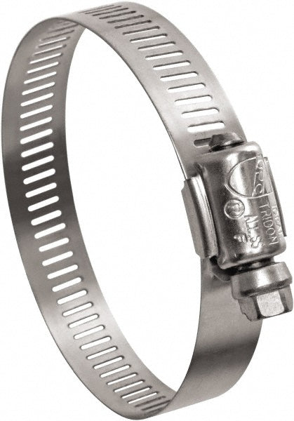 Ideal Tridon 6706550 Worm Gear Clamp SAE 6, 3/8 to 7/8" Dia, Stainless Steel Band