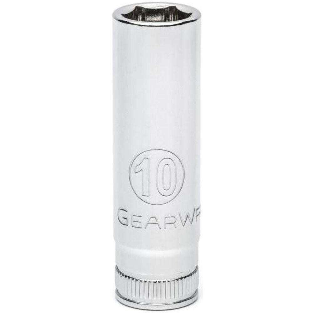 GEARWRENCH 80145 Deep Hand Socket 1/4" Drive, 10 mm Socket, 6-Point