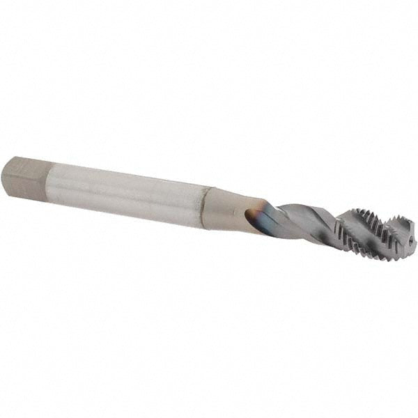 OSG 1650001208 Spiral Flute Tap M10x1.25 Metric Fine, 3 Flutes, Modified Bottoming, 6H Class of Fit, Powdered Metal, TICN Coated