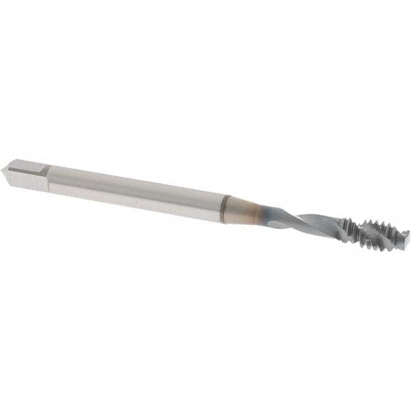 OSG 1650501108 Spiral Flute Tap #10-24 UNC, 2 Flutes, Modified Bottoming, 2B Class of Fit, Powdered Metal, TICN Coated