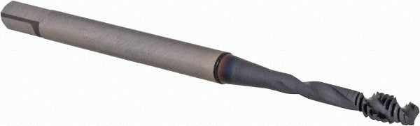 OSG 1650500108 Spiral Flute Tap #4-40 UNC, 2 Flutes, Modified Bottoming, 2B Class of Fit, Powdered Metal, TICN Coated