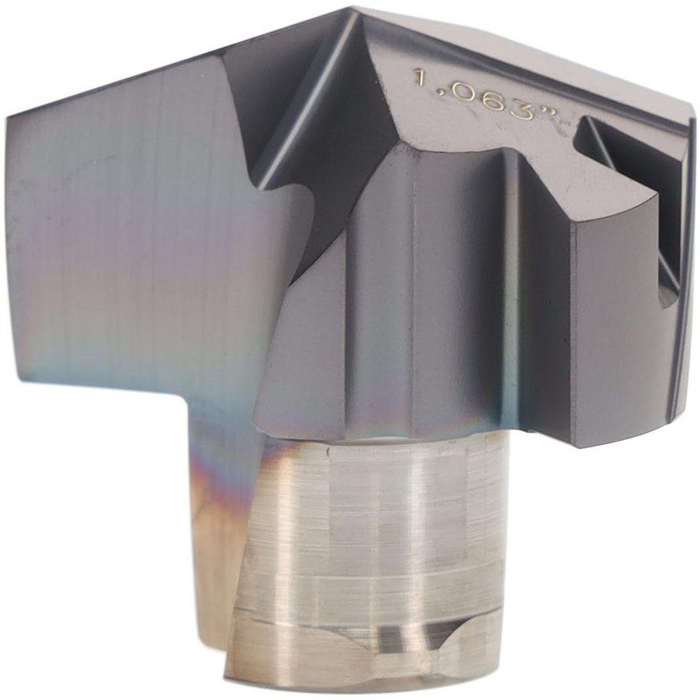 Iscar 5506724 Replaceable Drill Tips ICM1063 IC908, 1.0630" Dia, 27.00 mm Dia, 140 deg Point, IC908