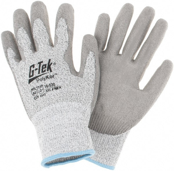 PIP 16-530/XXL Cut, Puncture & Abrasion-Resistant Gloves G-Tek® 16-530, Size 2X-Large, ANSI Cut A3, ANSI Puncture 3, Polyurethane, PolyKor