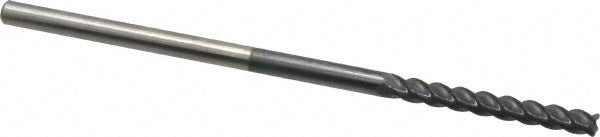 Accupro 93028843 Corner Radius End Mill 1/8" Dia, 1" LOC, 0.015" Radius, 4 Flutes, Solid Carbide