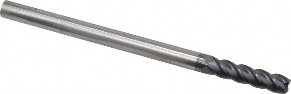 Accupro 93029312 Corner Radius End Mill 3/8" Dia, 1-1/2" LOC, 0.06" Radius, 4 Flutes, Solid Carbide