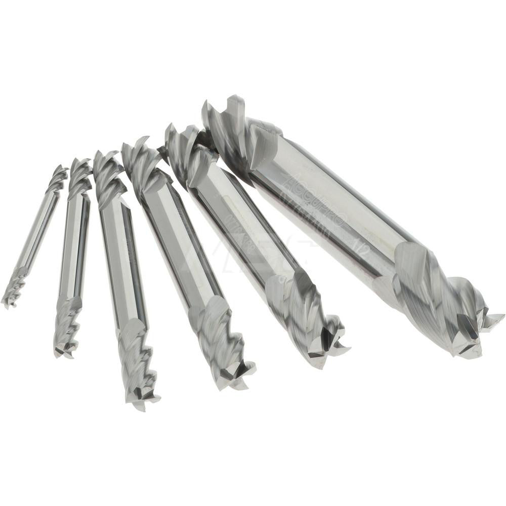 Accupro 93031292 End Mill Set 4 Flute, Square End