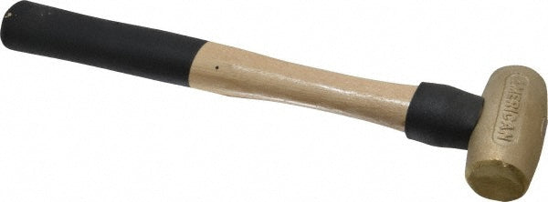 American Hammer AM1.5BRWG Non-Marring Hammer 24 oz, 1-3/8" Face Dia, Brass Head