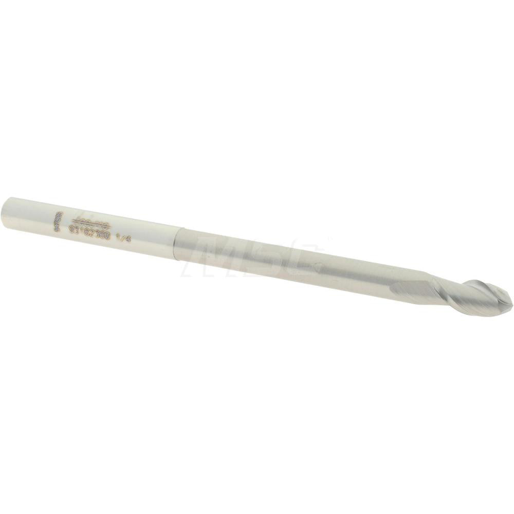 Accupro 93162360 Ball End Mill 0.25" Dia, 0.5" LOC, 2 Flute, Solid Carbide