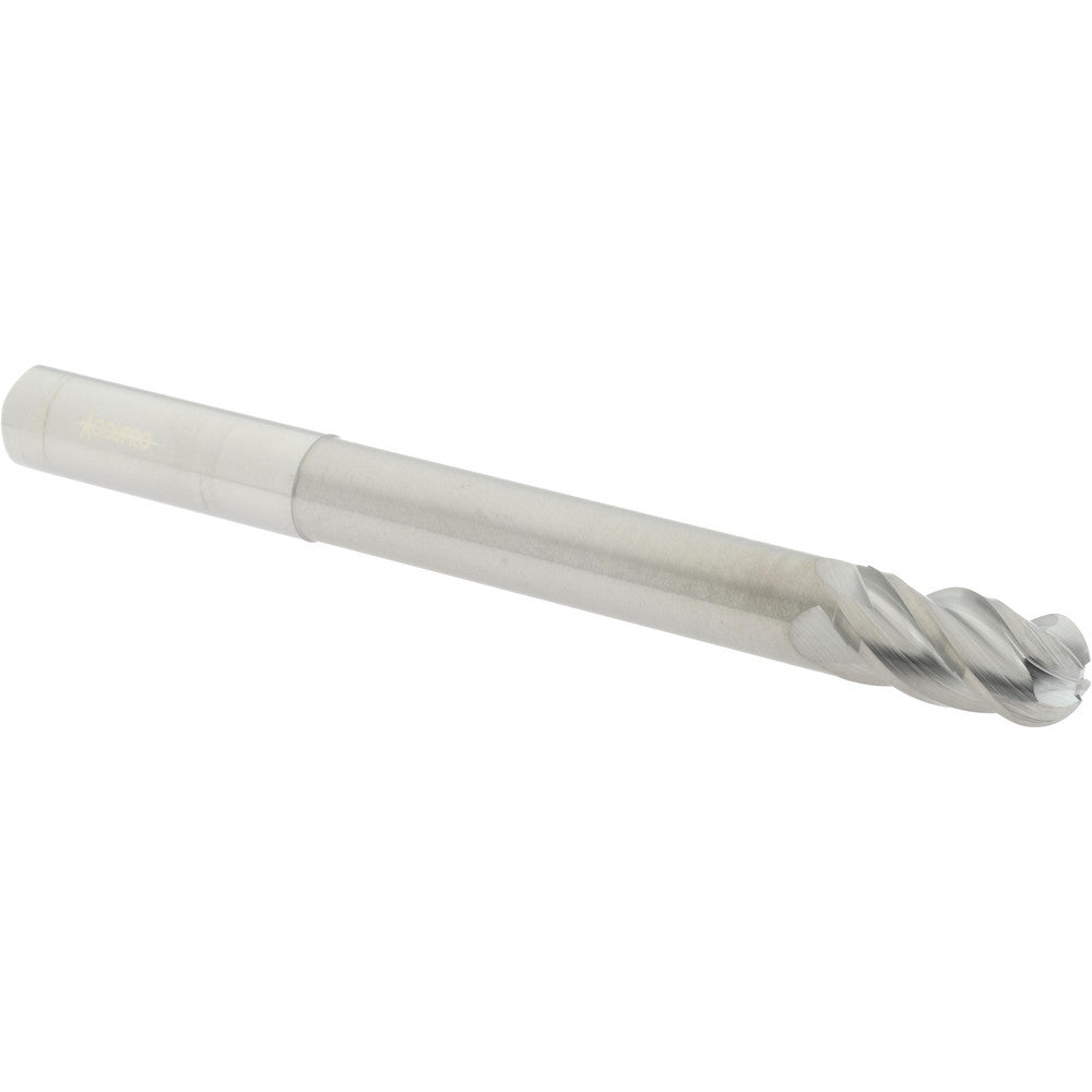 Accupro 93162410 Ball End Mill 0.375" Dia, 0.75" LOC, 4 Flute, Solid Carbide