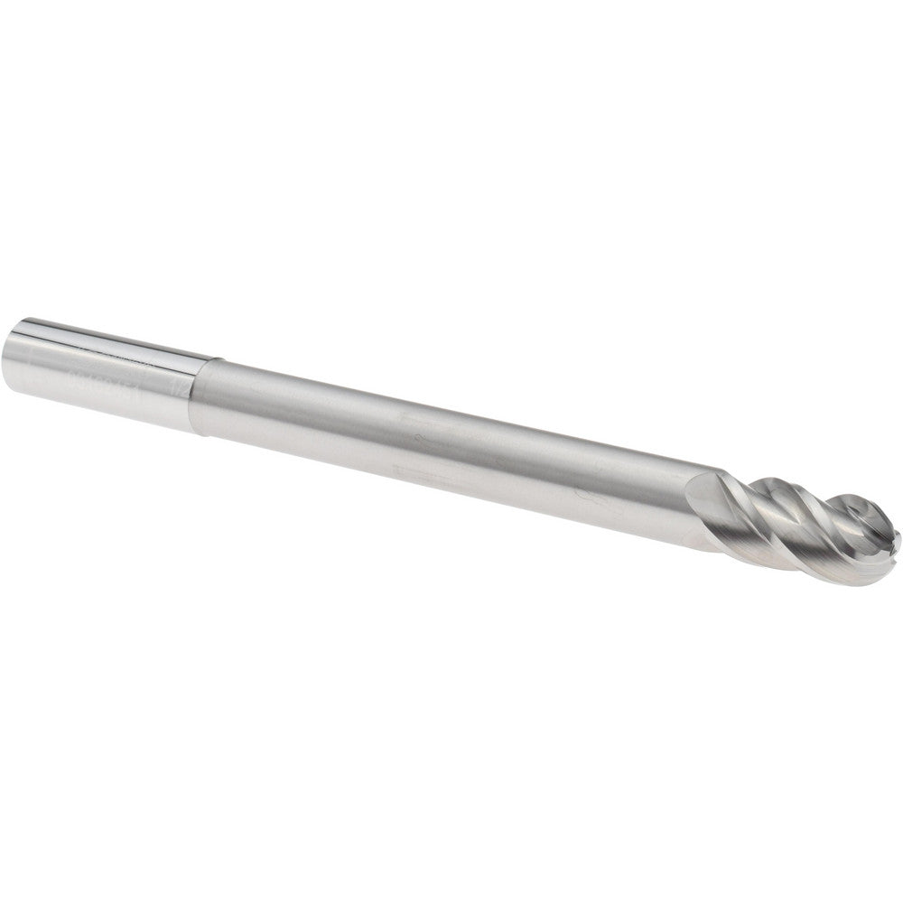 Accupro 93162451 Ball End Mill 1/2" Dia, 1" LOC, 4 Flute, Solid Carbide