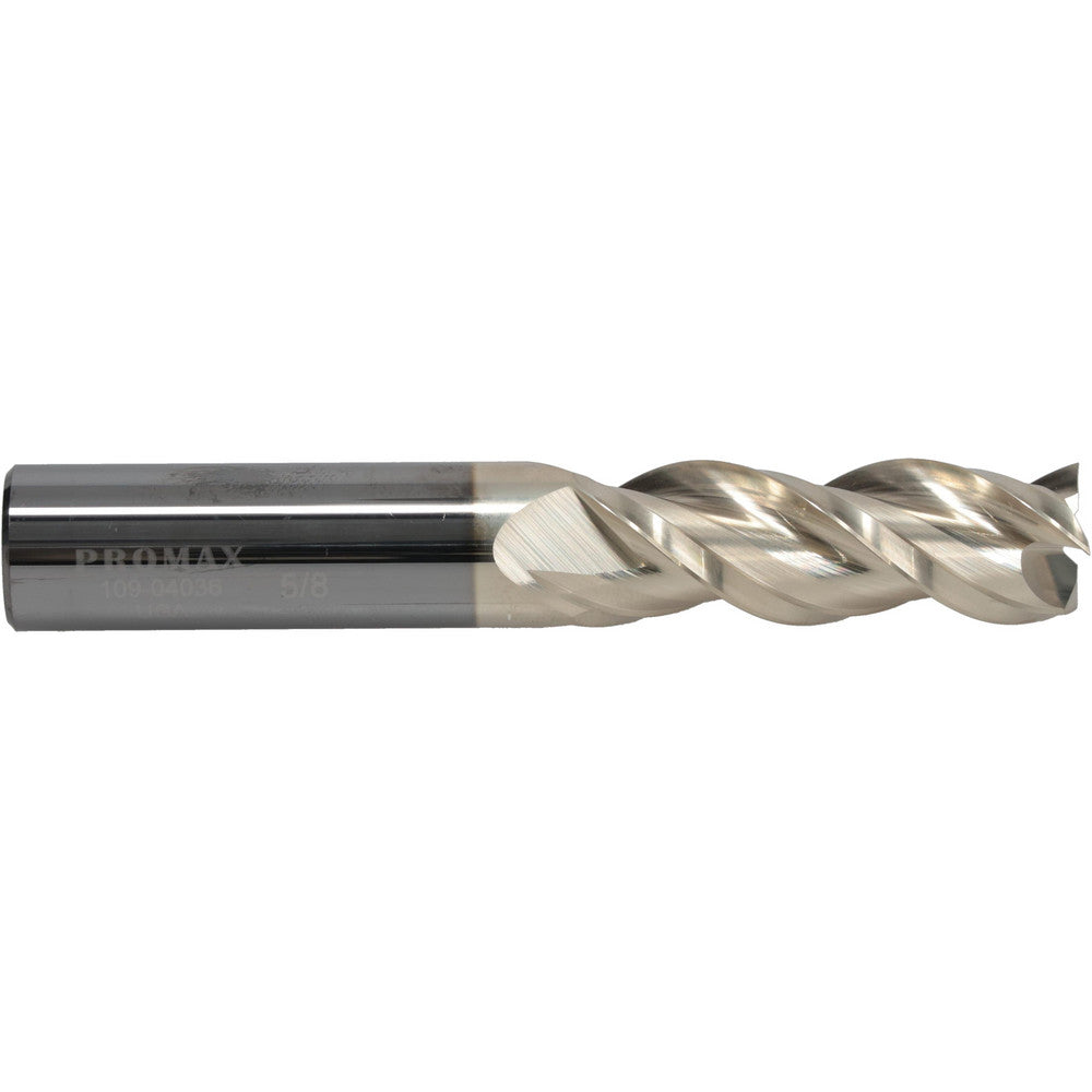 ProMax 109-04036 Square End Mill 5/8" Dia, 1-3/4" LOC, 3 Flute, Solid Carbide