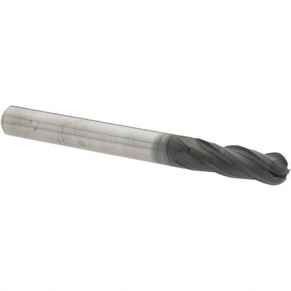 YG-1 99625 Ball End Mill 1/4" Dia, 3/4" LOC, 2 Flute, Solid Carbide