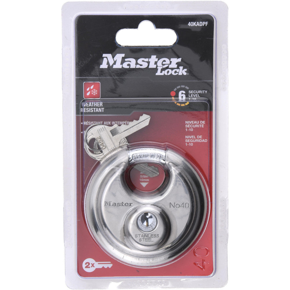 Master Lock 40KADPF-0452 Padlock Stainless Steel, Keyed Alike, 2-3/4" Wide