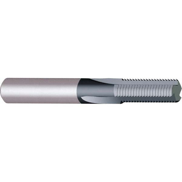 Vargus 100-80083 Straight Flute Thread Mill 1-11-1/2, External & Internal, 5 Flutes, 5/8" Shank Dia, Solid Carbide