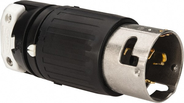 Hubbell Wiring Device-Kellems CS8165C Locking Inlet Plug, Industrial, Non-NEMA, 480V, Black & White