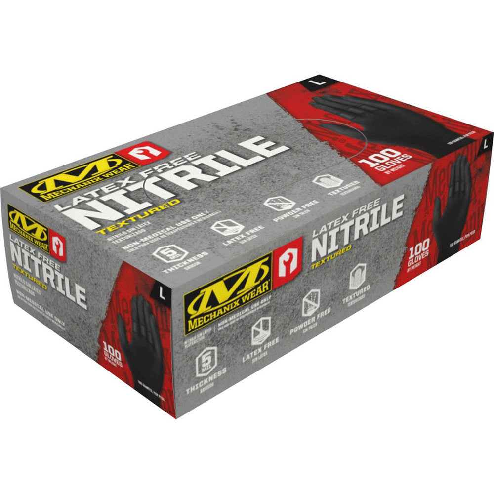 Mechanix Wear D13-05-011-100 Disposable/Single Use Gloves Primary Material Latex Thickness (mil) 5 Grip Surface Textured Grade General Purpose Glove Size X-Large Color Black