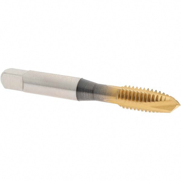 OSG 1241605 Spiral Point Tap 3/8-16 UNC, 3 Flutes, Plug Chamfer, 2B Class of Fit, HSS, TiN Coated