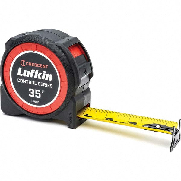 Lufkin L1035C-02 Tape Measure 35' Long, 1-3/16" Width, Black & Yellow Blade