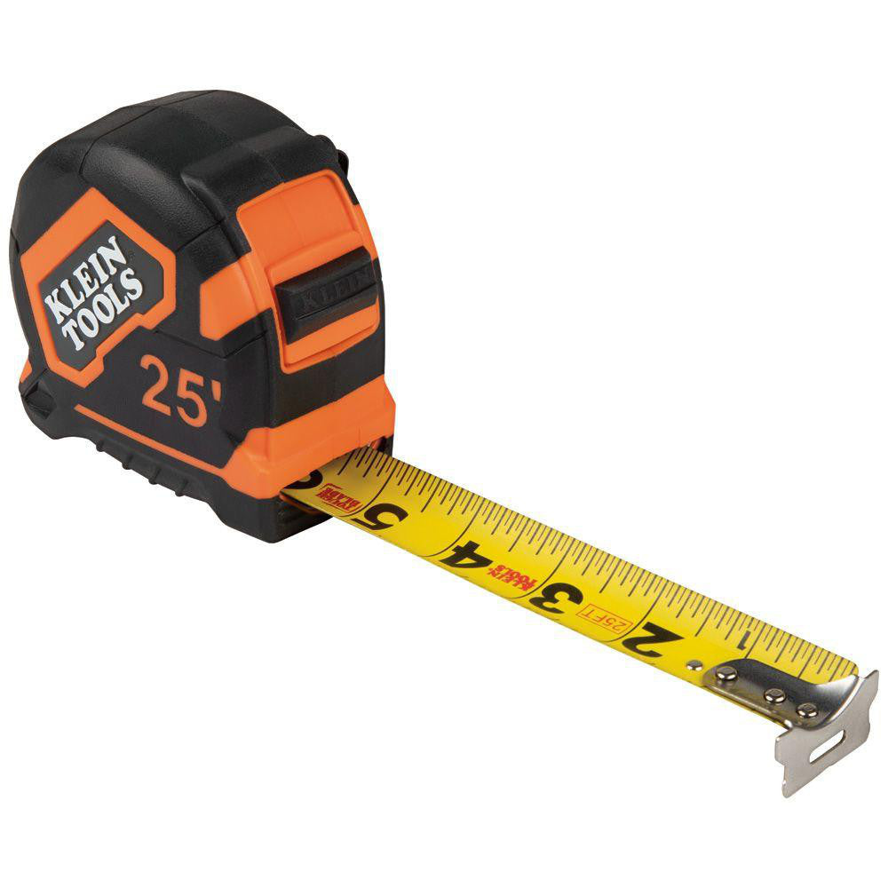 Klein Tools 9125 Tape Measure 25' Long, 1" Width, Yellow Blade