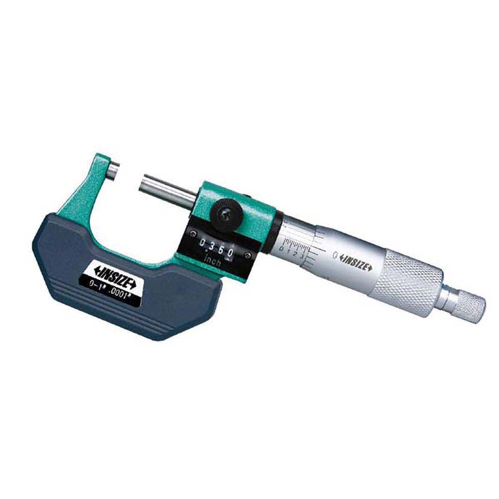 Insize USA LLC 3400-1 Mechanical Outside Micrometer 1" Range, 0.0001" Graduation