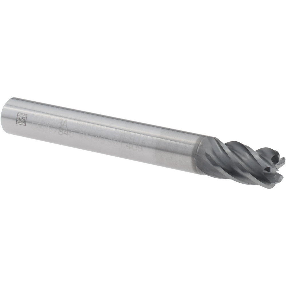 Seco 03257845 Corner Radius End Mill 1/4" Dia, 3/8" LOC, 0.0450" Radius, 5 Flute, Solid Carbide