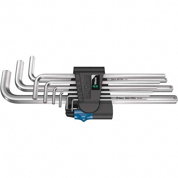 Wera 05022130001 Hex Key Sets Tool Type Hex Handle Type L-Handle Measurement Type Metric Hex Size 1.5 - 10 mm Hex Size Range (mm) 1.5 - 10 Container Type Caddy