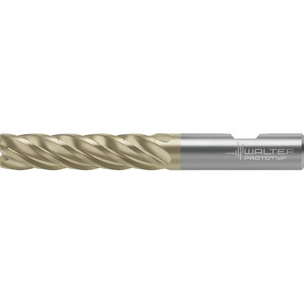 Walter-Prototyp 7496811 Corner Radius End Mill 8 mm Dia, 34 mm LOC, 0.4 mm Radius, 5 Flutes, Solid Carbide