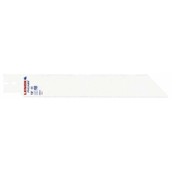 Lenox 20981HSB18 PVC & ABS Saw Blades Blade Type PVC/ABS Saw Blade Blade Material Carbon Steel Pitch Pattern Constant Blade Length (Decimal Inch) 18 Blade Width (Inch - 0 Decimals) 2-1/2 Threads Per Inch 10