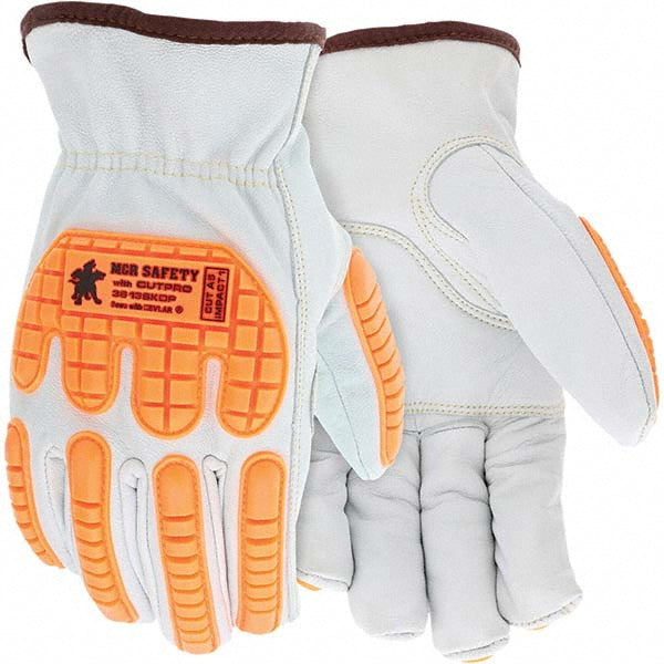 MCR Safety 36136KDPM Cut, Puncture & Abrasion-Resistant Gloves MCR Safety 36136KDP, Size Medium, ANSI Cut A5, ANSI Puncture 3, Kevlar Lined, Goatskin