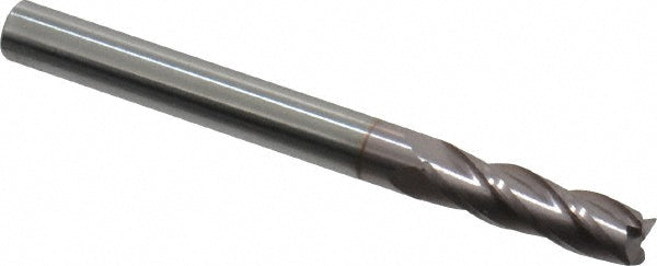 Kyocera SGS Precision Tools 39023 Square End Mill 3/16" Dia, 5/8" LOC, 4 Flute, Solid Carbide