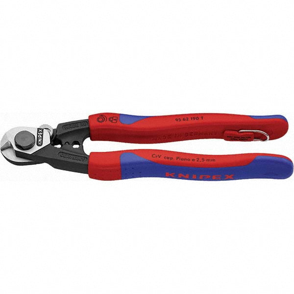 Knipex 95 62 190 T BKA Wire Cable Cutter 2.5, 4, 5 & 7 mm Capacity, 197 mm OAL