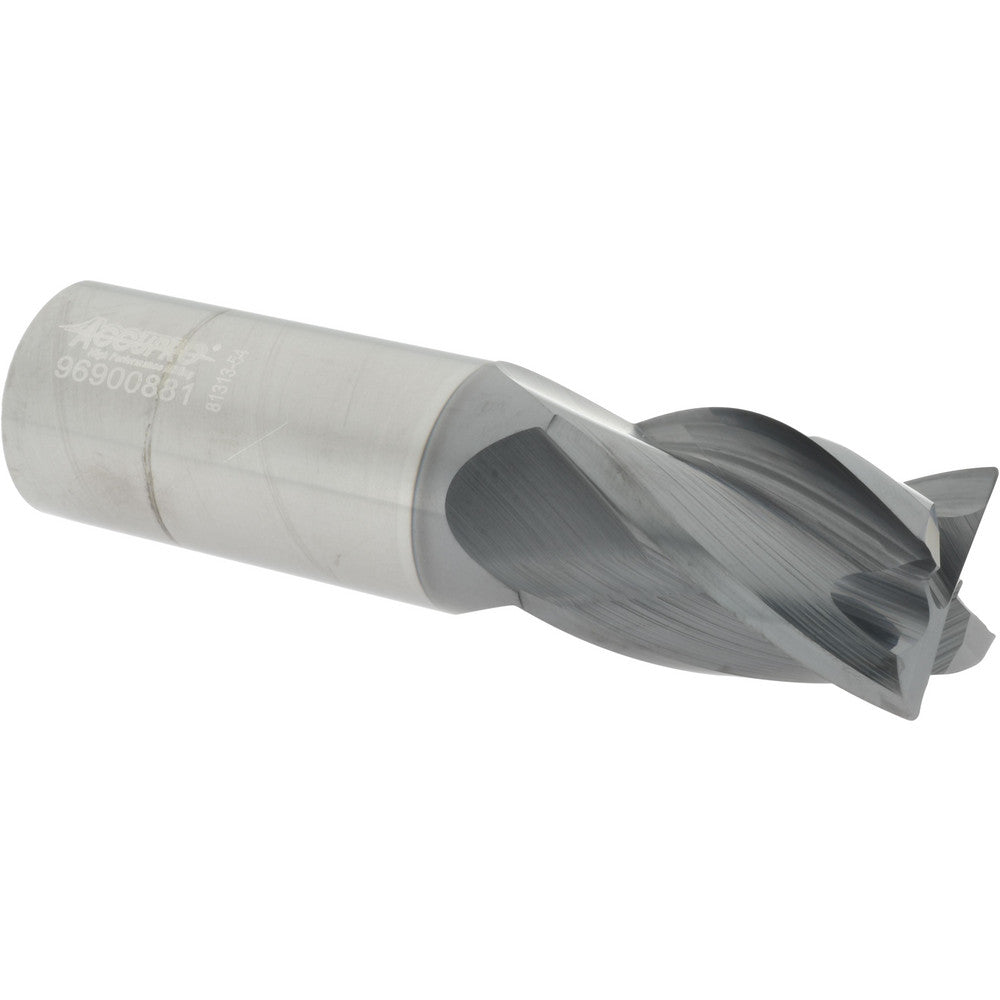 Accupro 95172682 Corner Radius End Mill 1" Dia, 1-1/2" LOC, 0.0300" Radius, 4 Flute, Solid Carbide