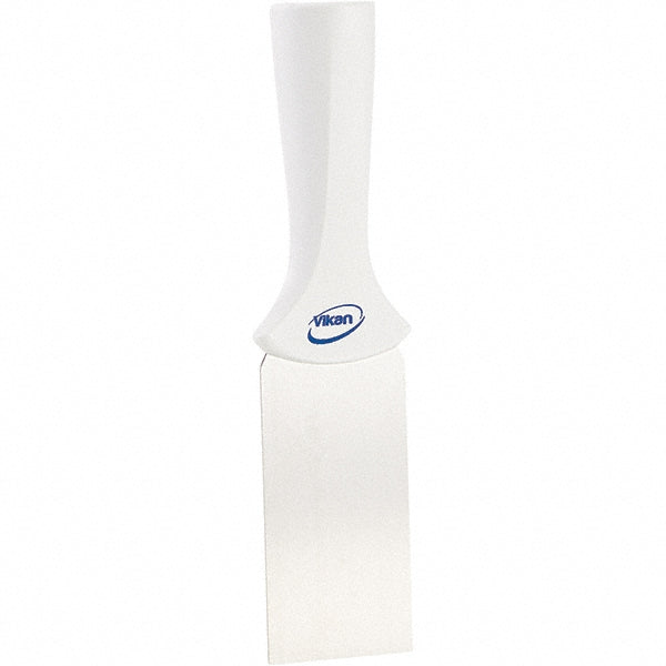 Vikan 40105 Stainless Steel Scraper with Threaded Handle, 2", White